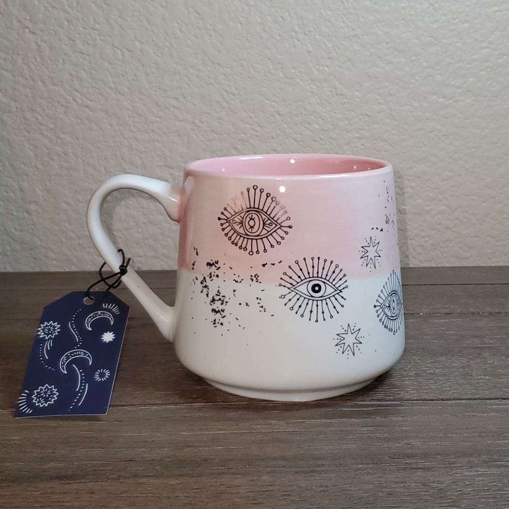 Stay Wild Moon Child Mug Light Pink and White